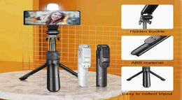 5 In 1 Selfie Stick Tripod with Light Remote Control for Mobile Wireless Bluetooth Stabiliser Holder for Phone iPhone Samsung H1105700366