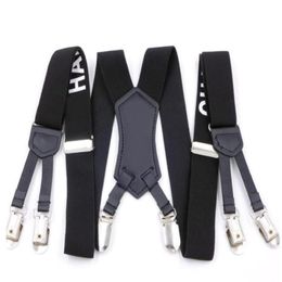 Factory Direct Men's and women Suspenders 3 0 115cm Six Clip Character Webbing Six Clip Wide Strap F29301k