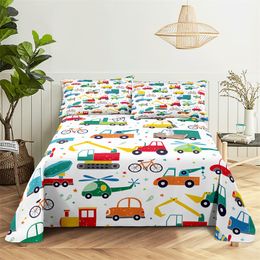 Game Handle 0.9/1.2/1.5/1.8/2.0m Bedding Sheet Home Digital Printing Polyester Bed Flat Sheet with Pillowcase Print Bed Sheet