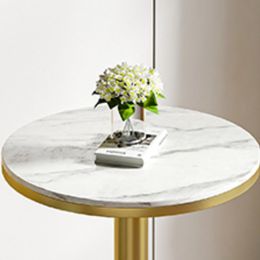 Luxury Round Bar Tables Metal High Nightclub Dining Room Modern Bar Tables Kitchen Party Barra Cocina Mesa Home Furniture YY50BT