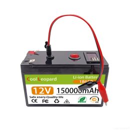 NEW 12V 150Ah 18650 Lithium Battery Pack 3S6P Built-In High Current 30A BMS For Sprayers Electric Vehicle Batterie+12.6V Charger