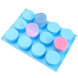 Porous Round Cake Silicone Baking Mold Circular Chocolate Candy Biscuit Ice Cube Making Tool Soap Candle Mould Home Decor Gifts