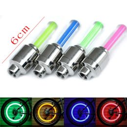 4 Colour Bicycle Cycling Wheel Tyre Valve's Tyre Bulb Cycling LED Flash Lamp Firefly Effect Tyre Valve Light Bycicle Accessories