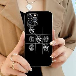 MaiYaCa Medical Human Organs Brain Phone Case For iPhone 11 12 13 14 Mini Pro Max XR X XS TPU Clear Case For 8 7 6 Plus SE 2020