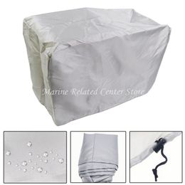 Motor Engine Boat Cover 15-250HP 210D Waterproof Anti UV Dustproof Cover Marine Engine Protector Canvas Yacht Half Outboard