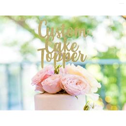 Party Supplies Custom Cake Topper Glitter