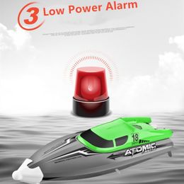 30KM/H High Speed RC Speedboat Toy With Water sensor waterproof Capsize reset boat Dual Motor water play Speedboat toy gift