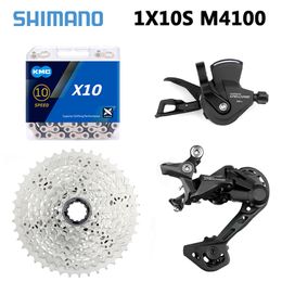 SHIMANO Deore M4100 10 Speed Set Shifter M4120 Derailleurs X10 Chain 10V Cassette 42/46/50T CS-M4100 Flywheel MTB Bike Groupset