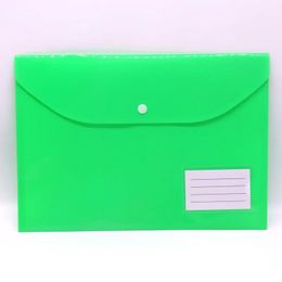 6Pack Plastic Envelopes with Snap Closure A4 Clear File Bags Document Organisers for Stationery Tools Office School Supplies PP