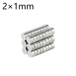 50~1000pcs 2x1mm Small Mini Disc Round Powerful Neodymium Magnet Rare Earth Permanet Ndfeb Strong Magnets 2*1
