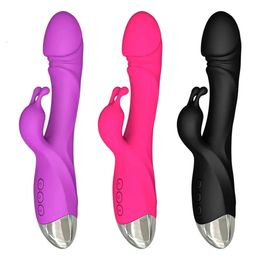 Powerful Rabbit Vibrator Female for Women G Spot Clitoris Stimulator Vagina Nipple Massage Dildo Silent Adults sexy Toy