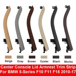 For BMW 5 Series F10 F11 F18 520i 523i 525i 528i 535i LHD Central Console Lid Armrest Cover Panel Leather Trim Strip Replacement