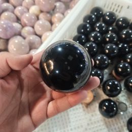 50-60mm Black OBSIDIAN Sphere - One Medium Natural Obsidian Crystal Ball