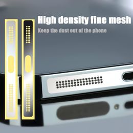 1/5PCS Integrated Phone Speaker Dustproof Mesh Stickers For iPhone 14 13 12 Universal Charging Port Anti Dust Net Protectors