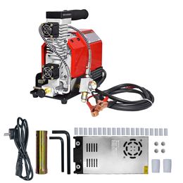 GX CS2 4500Psi 300Bar PCP Air Compressor 12V Portable High Pressure Compressor with 12V Power Adapter Oil/Water Free PCP Scuba