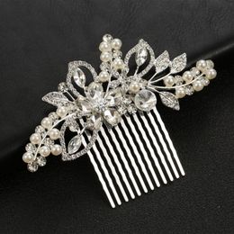 Wedding Hair Comb Bridal Hair Accessories Crystal Flower Butterfly Hairpin Clips Women Light Luxury Rhinestone Headpiece Jewellery