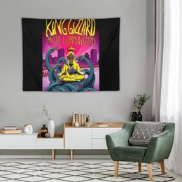 KING GIZZARD : Abstract Lizard Wizard Advertising Print Tapestry Decorative Wall Tapestry Nordic Home Decor Cute Decor