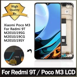 Original For Xiaomi Redmi 9T 9M2010J19SG LCD Display Touch Screen Digitizer Assembly For Poco M3 M2010J19CG Display Screen LCD