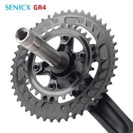 SENICX GR4 Single/double Speed 110/80 BCD Crank Chainset Crankset 42T 30-46T 170mm For Gravel-Bikes Cyclo-Cross BB24MM