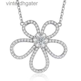 High End Vancelfe Brand Designer Necklace Flower Necklace Silver Plated 18k Gold Diamond Sunflower Pendant Full of Trendy Designer Brand Jewellery