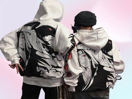 Anime Hoodies Streetwear Couple Winter Coat Fashion Loose Cartoon Sasuke Japan Hoodie Sweatshirt Unisex Hoodie Men Womens1456872