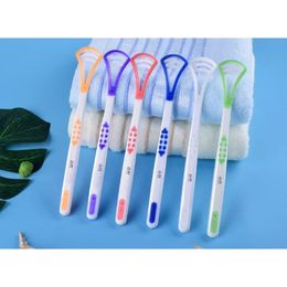New Tongue Scraper Cleaner Oral Care Cleaning Tongue Scraper Brush Keep Fresh Breath Tongue Coating Oral Hygiene Care Tools