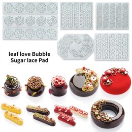 Christmas Tree Fondant Silicone Mould Flower Lace Pad Baking Cake Embossing Mould Chocolate Biscuit Printing Tool Decorative Chip