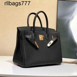 Designer Leather Bk Handbags Women Bags Handbag Womens Togo Grain Head Semi Manual Wax Thread Bag 25 30 Have Logo Njxw