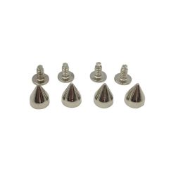 100set 7*9mm Alloy Metal Punk Spike Cone Studs Leathercraft Rivet Bullet for Shoes Clothing Pet Collar