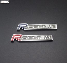 3D metal Zinc alloy R DESIGN RDESIGN letter Emblems Badges Car sticker car styling Decal For V40 V60 C30 S60 S80 S90 XC609709180