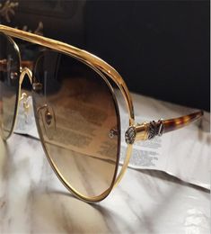 Luxury Selling new fashion designer sunglasses MSTERAKER pilot hollow frame classic simple Chrome sunglasses top quality uv400 l2217337