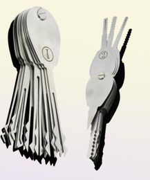 20psc Foldable Car Lock Opener Double Sided Pick Set Locksmith Supplies jiggler keys9729716