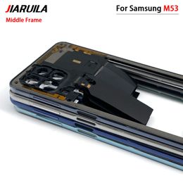 High Quality For Samsung M23 M52 M53 5G M236B M536 Middle Frame Housing Frame Panel Rear Housing Case Panel With Antennas