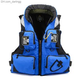 Life Vest Buoy FX L-XXL professional life vest fishing polyester adult safety life jacket survival life vest swimming rowing driftingQ240412