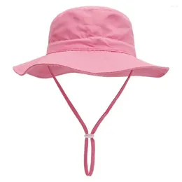 Hats Kids Lightweight Sun Hat Comfortable Summer For Kids' Wide Brim With Windproof Strap Beach