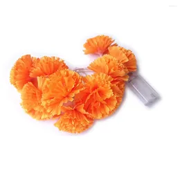 Party Decoration Warm White Marigold Lilac Light String Dahlia LED Halloween Silk Cloth Leaves Cold Source