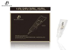 Biomaser Professional Permanent Makeup Cartridge Needles 1R 2R 3RL 5RL Disposable Sterilised Tattoo Pen Machine Needles Tips227a316094755