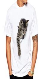 Whole 3D Cute Cat Tshirts Women Summer Tops Tees Print Animal T shirt Men oneck short sleeve Fashion Tshirts Plus Size9057103