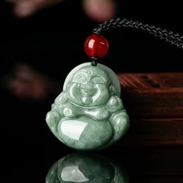 Green Burmese Jadeite Pendant Gemstones Gifts for Women Necklaces Men Necklace Charms Jade Vintage Natural Pendants Jewelry