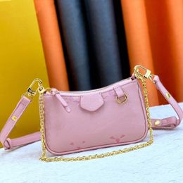 Designer Bag Women Crossbody Shoulder Bags Chain Wallet Lady Easy Pouch On Strap Purse Letters Embossed Flower Stripes Luxury Brand Handbags Gift AAA