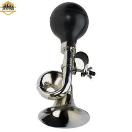 1Pc Bicycle Air Horn Bike Snail Horn Alarm Vintage Retro Bugle Hooter Handlebar Ring Cycling Metal Bell Bicycle Accessory New