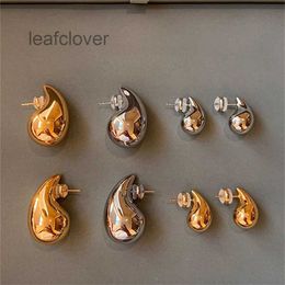 Earrings Designer For Women Top Quality French 18k Gold Colour Glossy Water Droplet Comma Stainless steel Niche High End Cold and Light Luxury Charm Jewellery gift