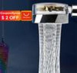 Shower Head Water Saving Flow 360 Degrees Rotating With Small Fan ABS Rain High Pressure spray Nozzle Bathroom Accessories 2204018633570