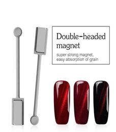 Ellwings 3D DIY Doubleheaded Magnet Manicure Tool for Cat Eye UV Nail Polish Strong Magnetic Gel Varnish Nail Design328N7635086