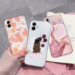 For Samsung Galaxy A04 A04E Phone Cases Multiple Patterns Clear Soft TPU Silicone Anti Drop Back Cover For Samsung A 04 Funda