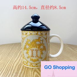 High-end Personalised Trendy Vintage Mug Ceramic Men's and Women's Milk Household Water Cup Office Tea Cups Milk Cups