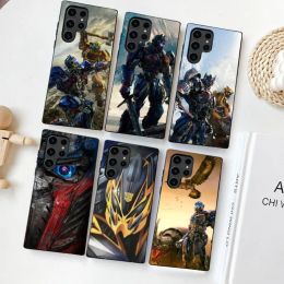 Transform Optimus Prime Phone Case For Samsung Galaxy S23 S22 S21 S20 Plus Ultra M54 Note20 Soft Black Phone Cover