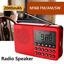 Players FM/AM/SW Elder MP3 Radio Dual Antenna Full Band Radio Receiver Speaker LED Digital Display 2.1 Channel Support USB Stick/TF Card