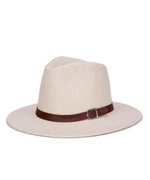 2021 New Panama Hat Summer Sun Hats for Women Man Beach Straw Hat for Men UV Protection Cap chapeau femme80826506958451