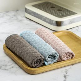 Towel Waffle Pattern Multi-Purpose For Home Kitchen Coffee Machine Restaurant And Bar Washcloths Soft Absorbent Washable